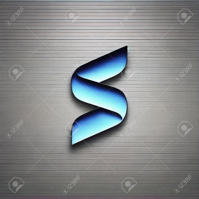 Элементы дизайна значок шаблон письма S
