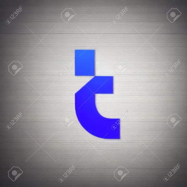 Lettera T icone di elementi del modello di progettazione
