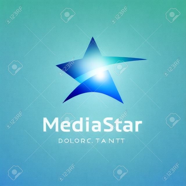 Éléments du modèle de conception abstraite logo étoile icône