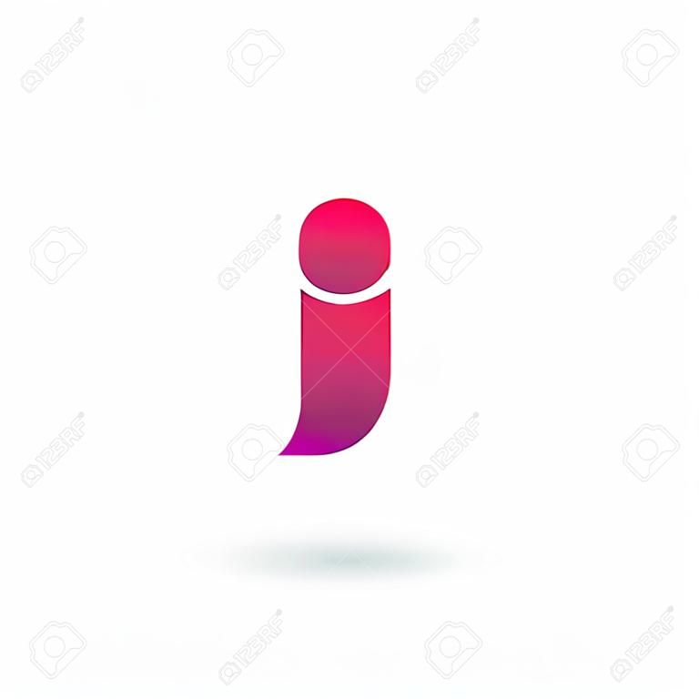 Litera I elementy szablonu projektu ikona logo