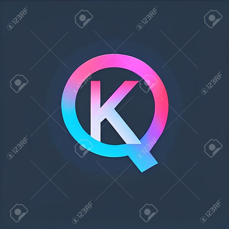 Elementi del modello di progettazione di logo di lettera K