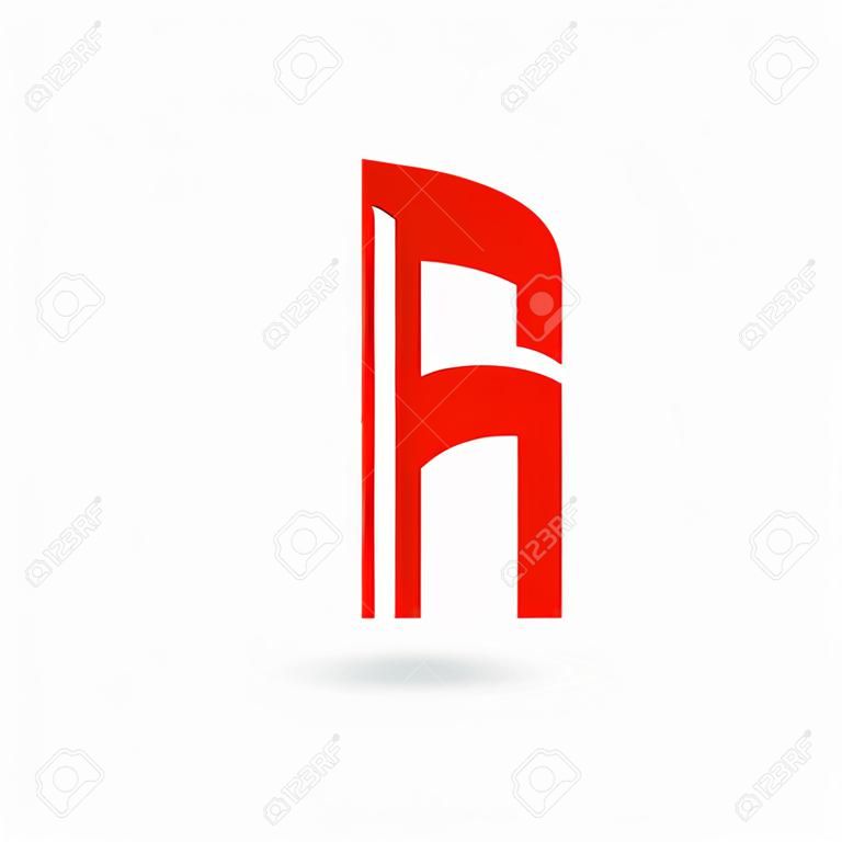 Elementos de plantilla de diseño de icono de logotipo letra H
