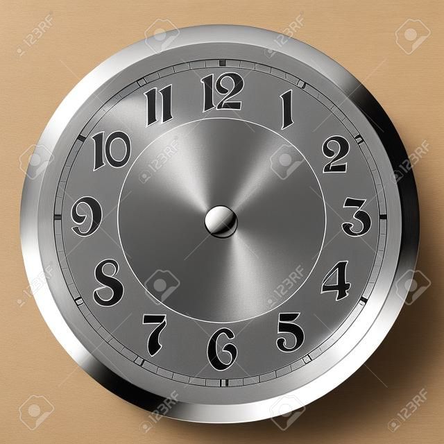 Blank clock dial without hands