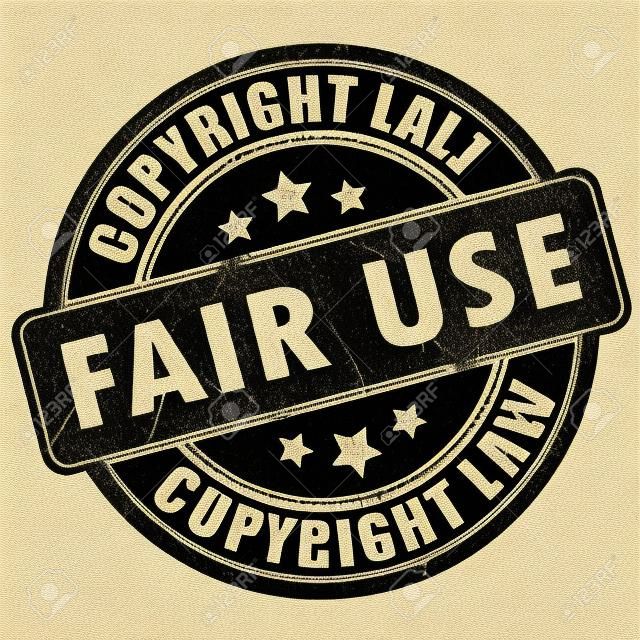 Fair use copyright rubber stamp