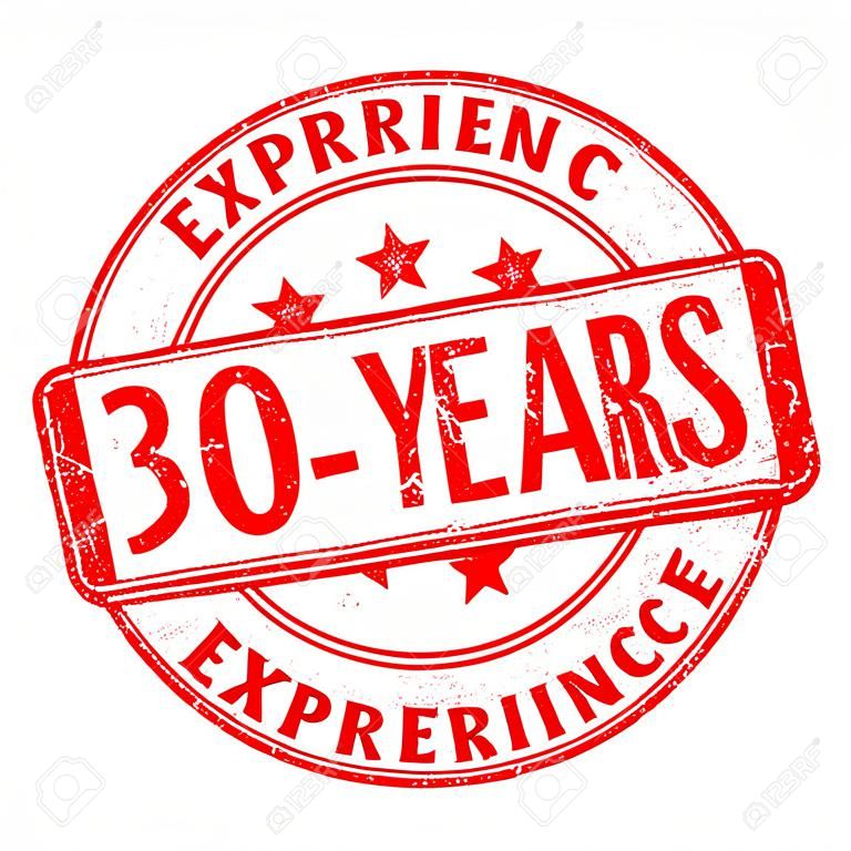 30 years experience rubber stamp