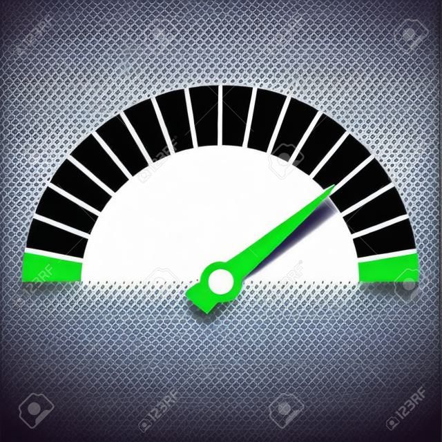 Speed metering dial vector icon