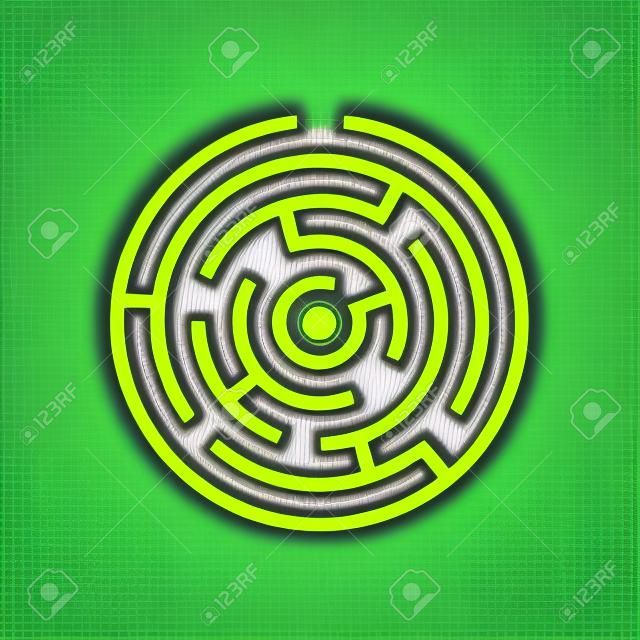 Labirinto labirinto vector ícone