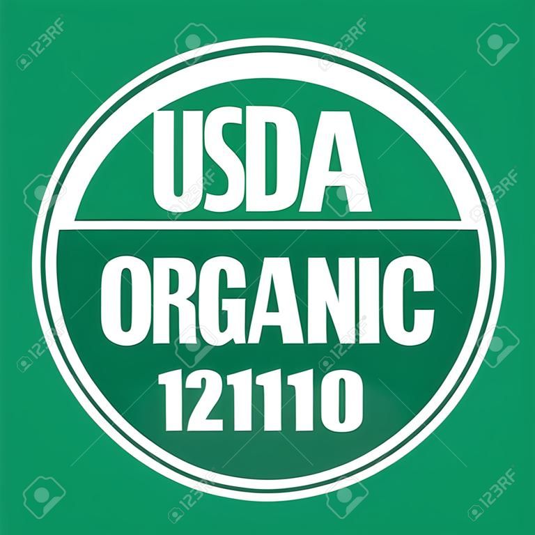 Usda organic vector icon