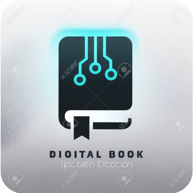 E-book vector icon isolated on white background