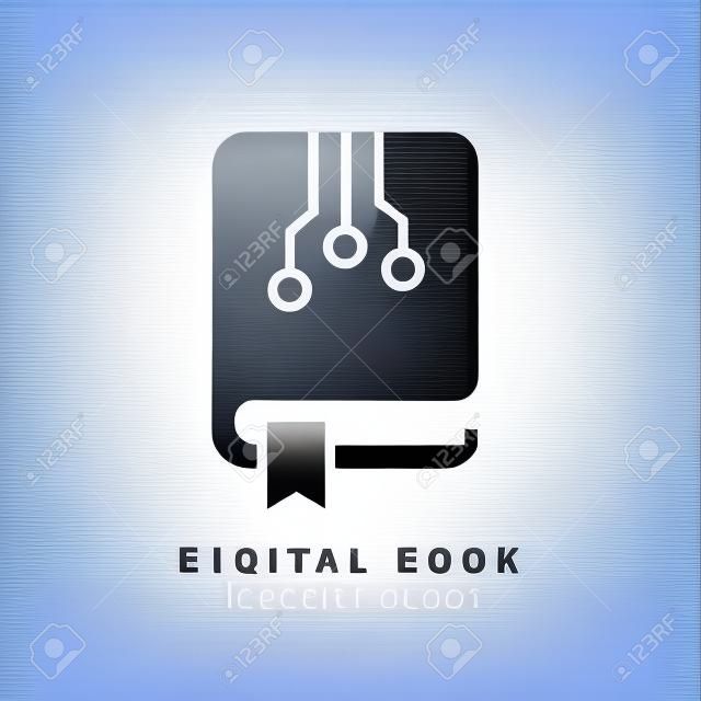 E-book vector icon isolated on white background