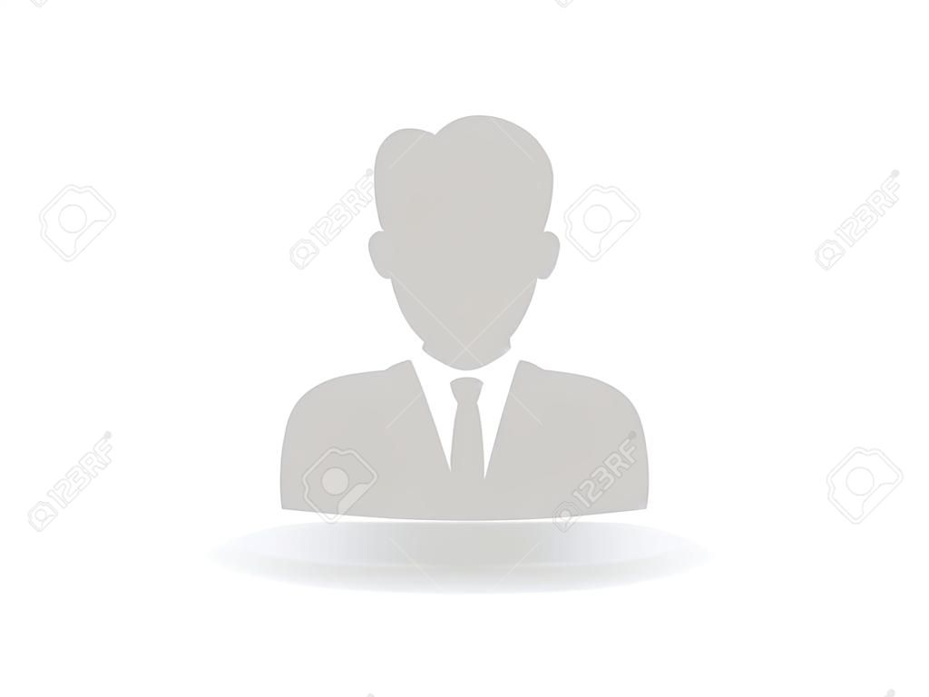 Flat icon of businessman