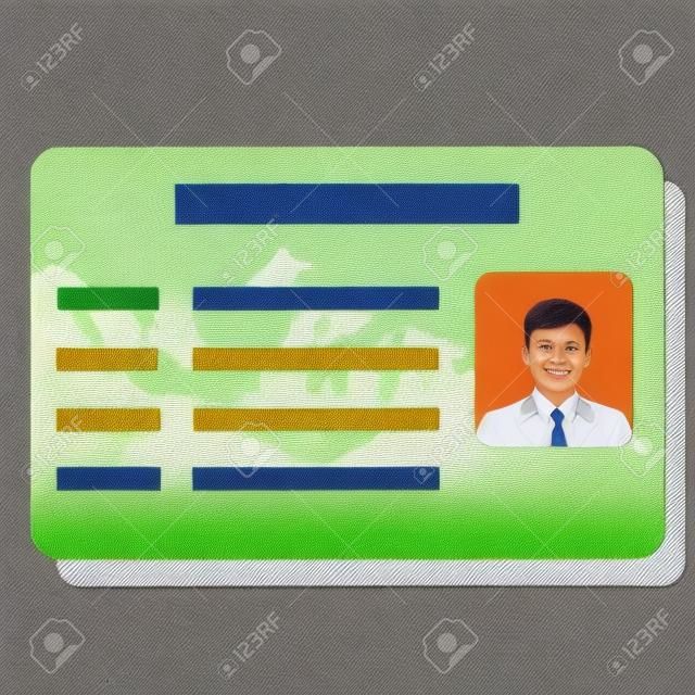identity card from Indonesia