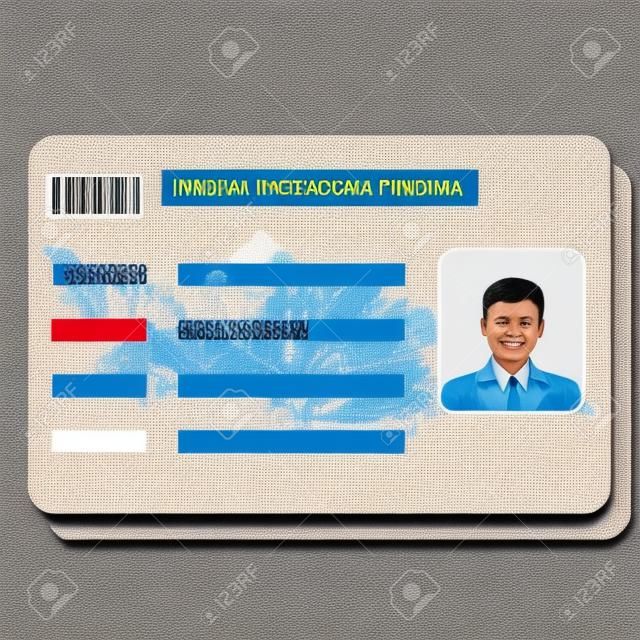 identity card from Indonesia