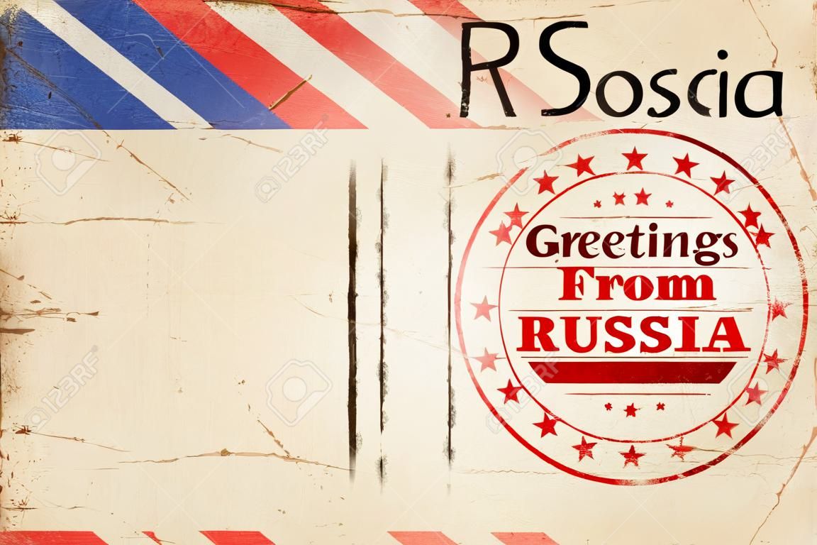 Gegroet van russia kaart met een aantal zachte hoogtepunten