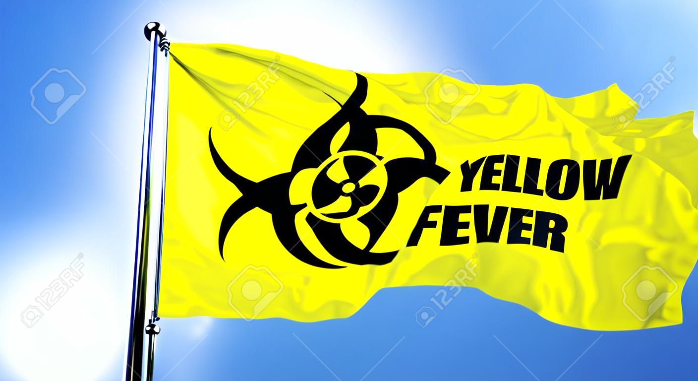bandera de la fiebre amarilla, 3D