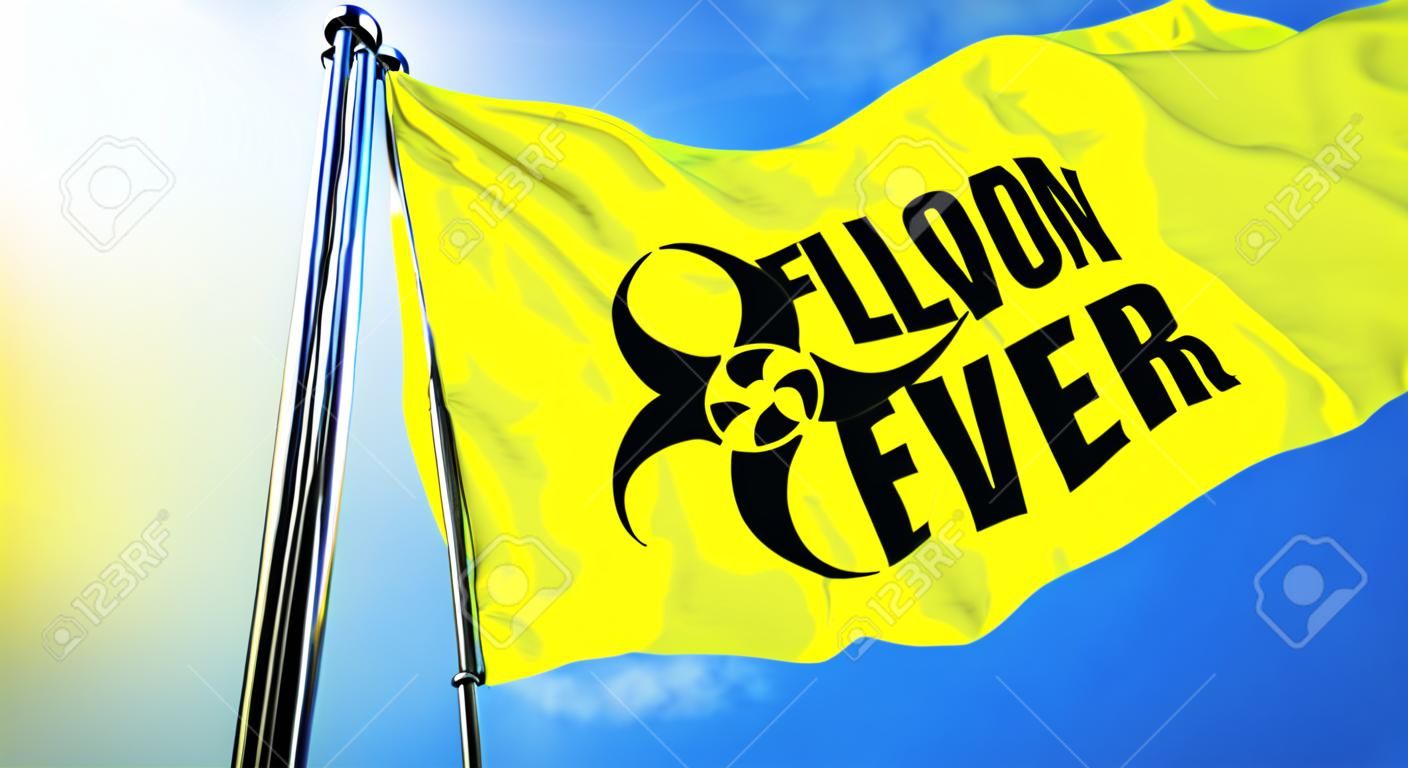 bandera de la fiebre amarilla, 3D