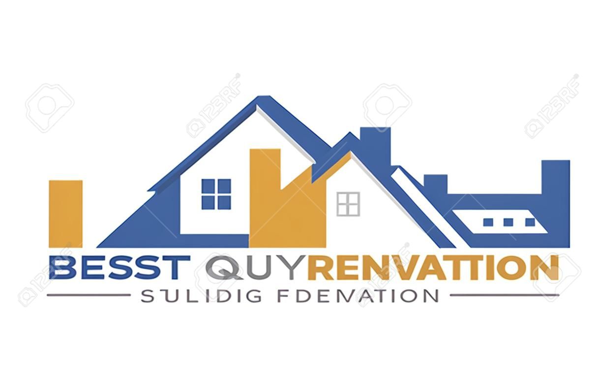 Illustration graphic vector of building house, renovation logo design template