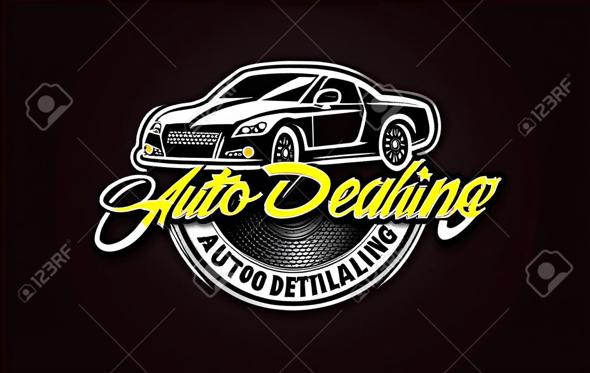 Gráfico vectorial de ilustración de la plantilla de diseño de logotipo de auto detallando servis
