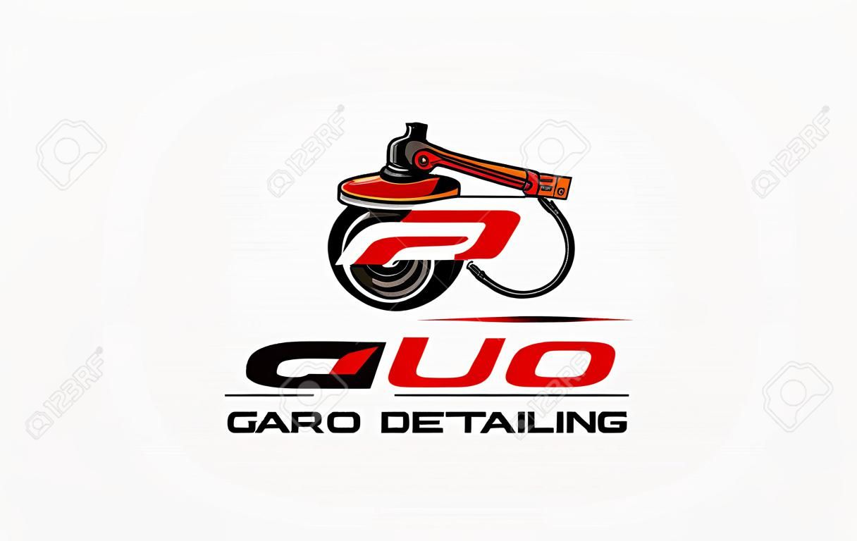 Illustration vector graphic of auto detailing servis logo design template