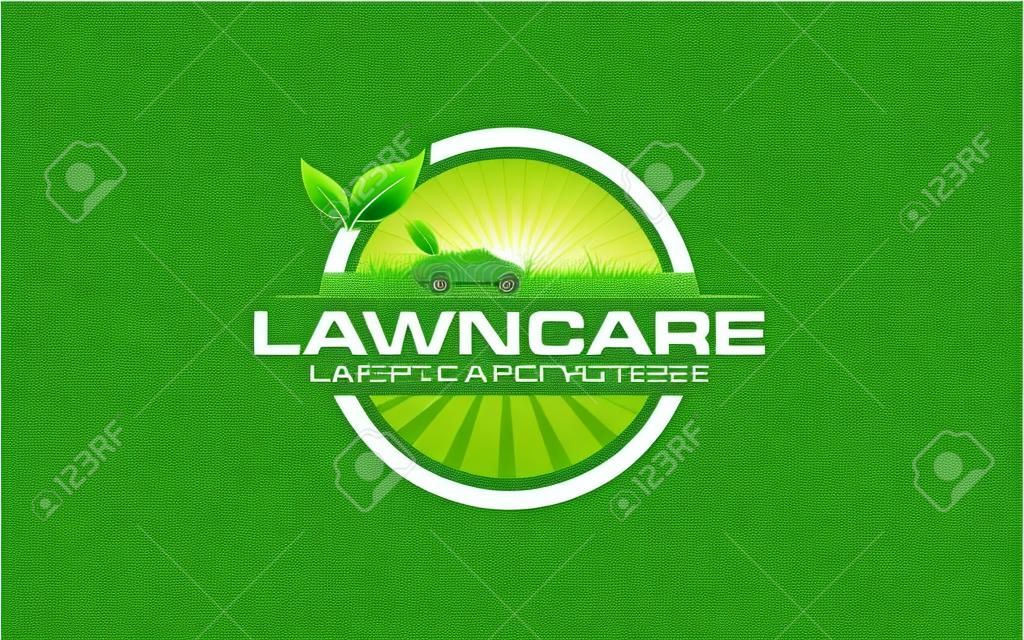 Illustration vector graphic of lawn care, landscape, grass logo design template