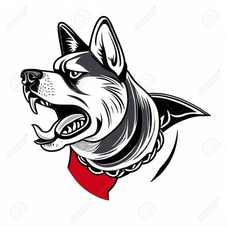 Mad Dog vector illustration, perfect for tshirt and dog breeder logo design