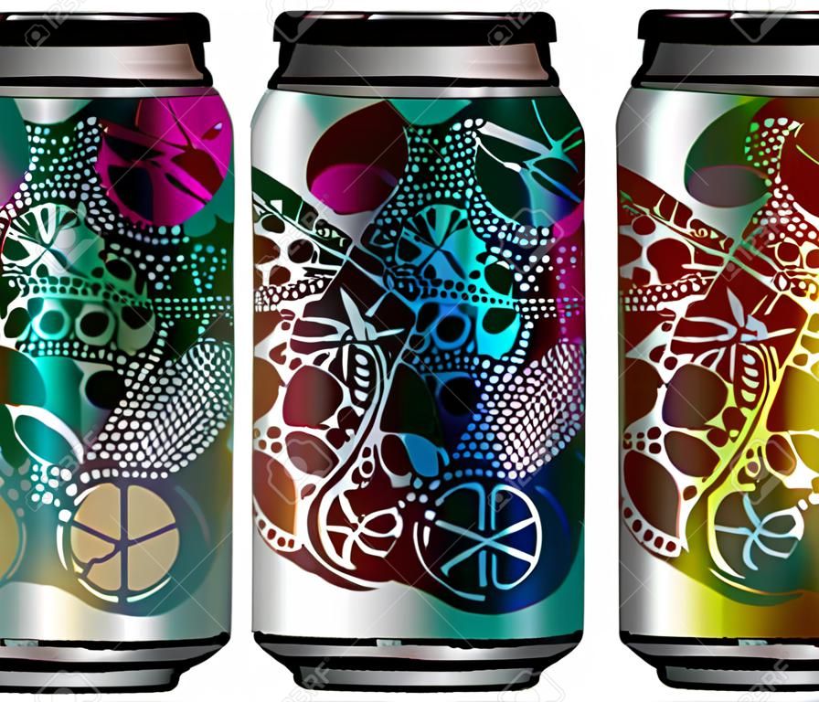 Aluminum packaging for beverages with cool design