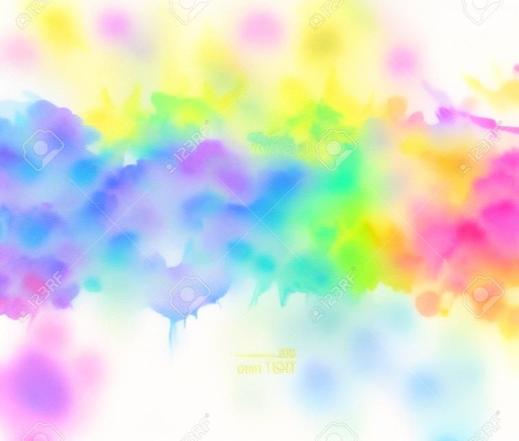 bright background with watercolor stains