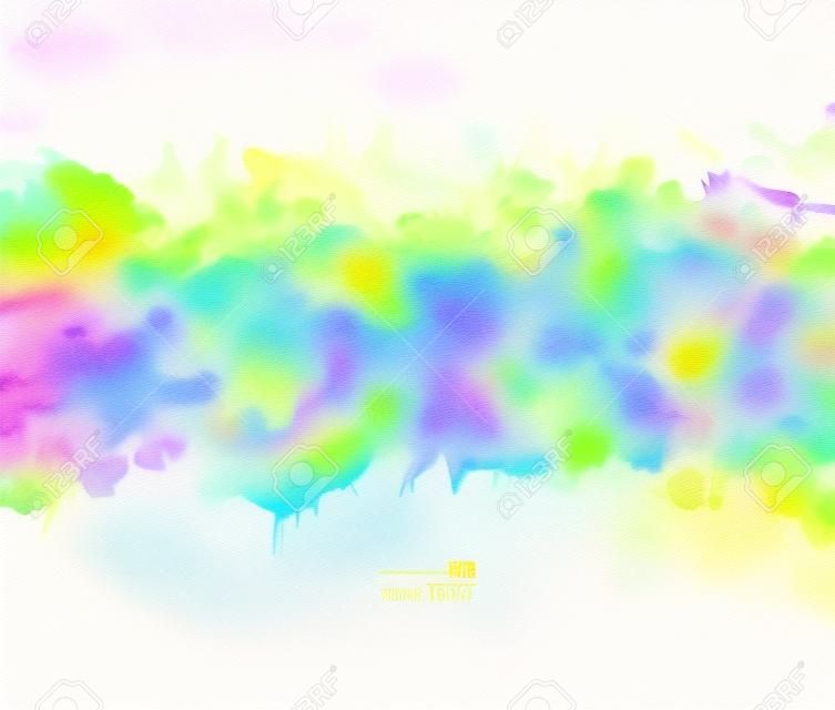 bright background with watercolor stains