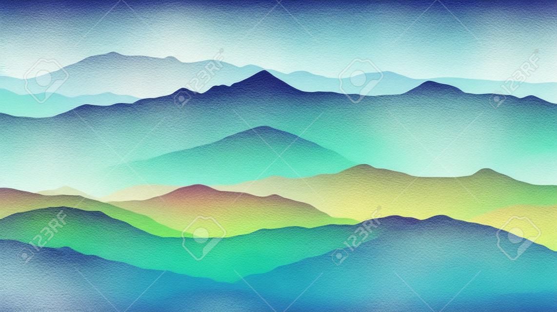 Mountain minimalist background. Illustration Generative AI