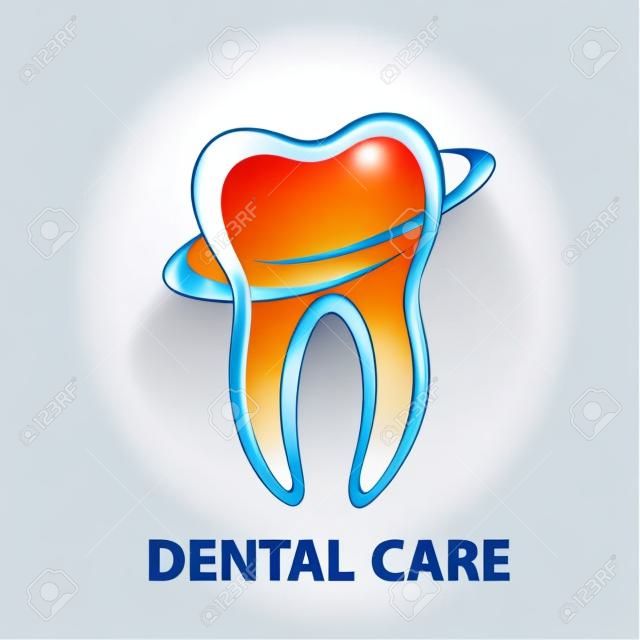 Health Dent Logo design vector. Cosmetic dental dentistry. Dental clinic Logotype concept icon. Health tooth poster or card.