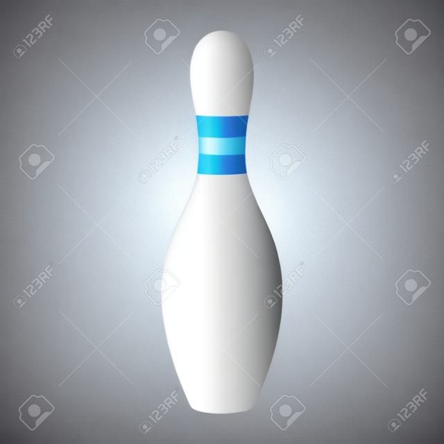 Standing Bowling Pin Vector Illustration Isolated