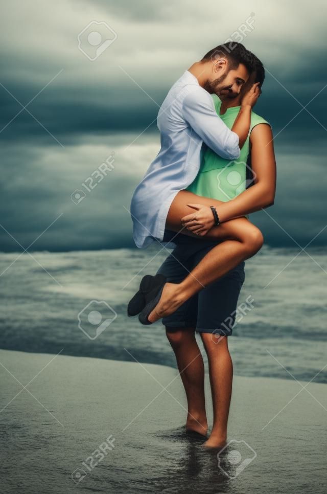 the guy holding the girlfriend on his back
