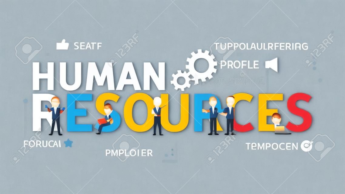 Illustrazione di concetto di risorse umane.
