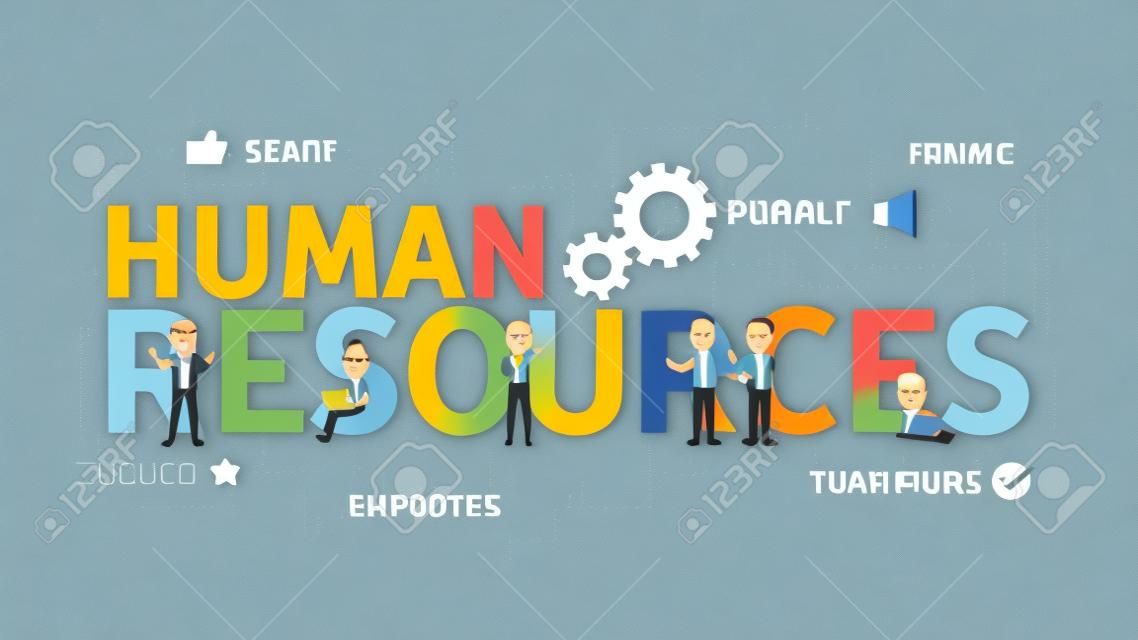 Иллюстрация концепции человеческих ресурсов.