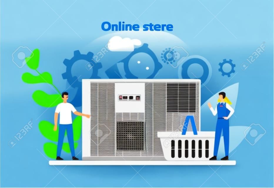 Airconditioning reparatie en installatie service online platform. Online