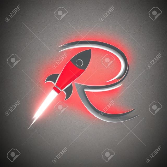 Rockets logo and Smoke that make letter R