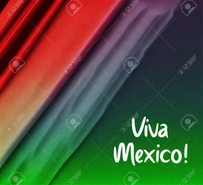 Viva Mexico background with waterccolored grunge design. Independence day concept background.