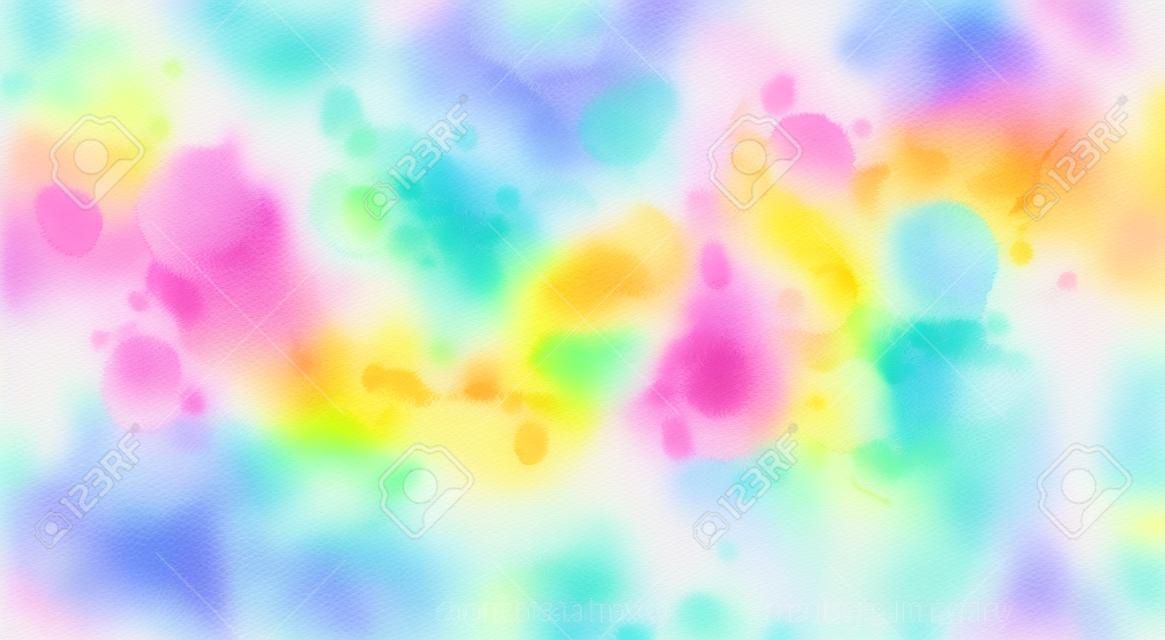 Multicolored bright watercolor paint splash line. Template for your designs
