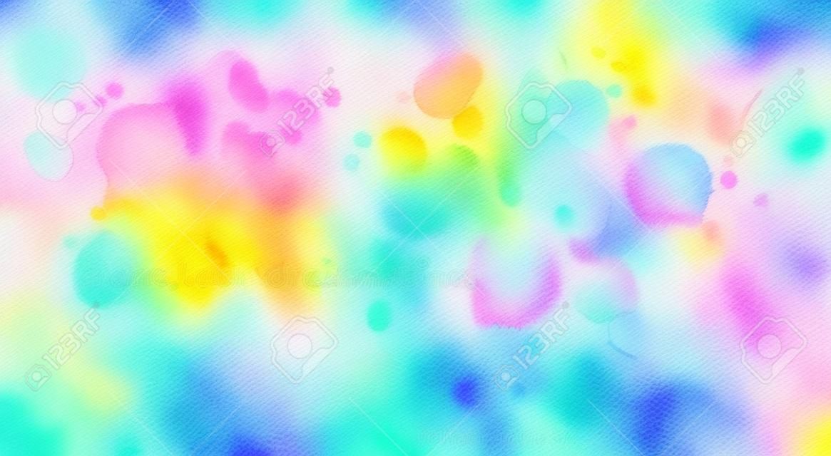 Multicolored bright watercolor paint splash line. Template for your designs