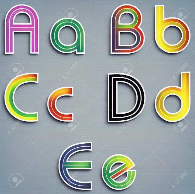 흰색 선 표시가 있는 도로 형태의 알파벳의 벡터 디자인 기호