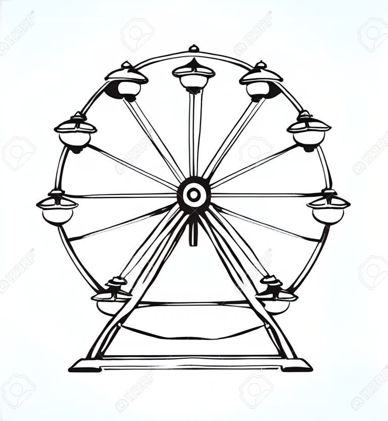 Free: Ferris wheel Silhouette Drawing, Black balloon Ferris wheel  transparent background PNG clipart - nohat.cc