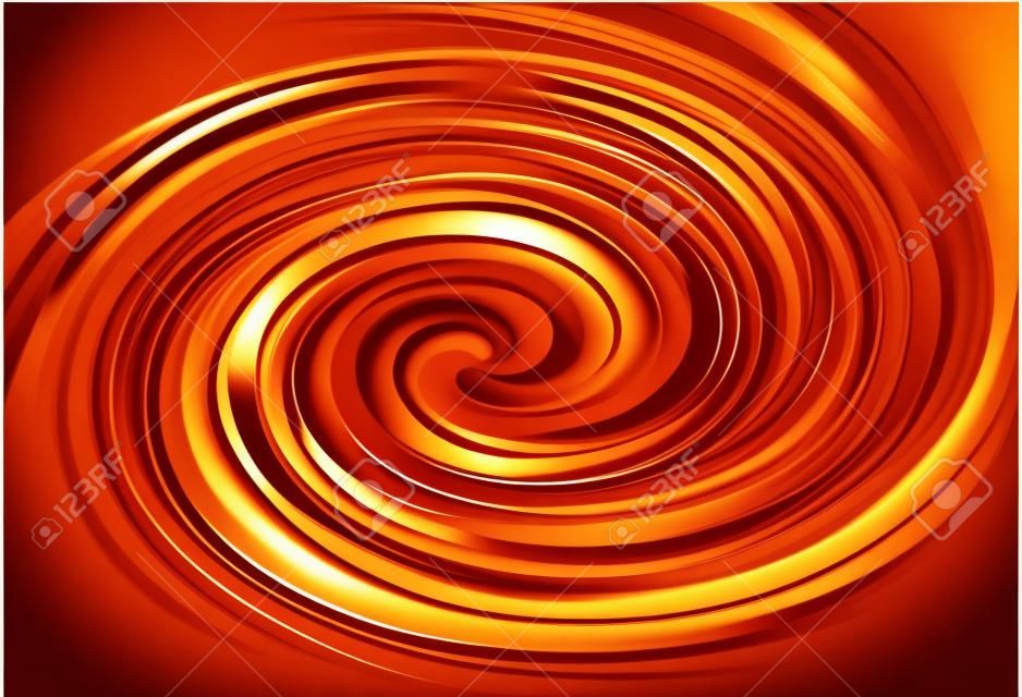 Vector background of swirling creamy caramel texture