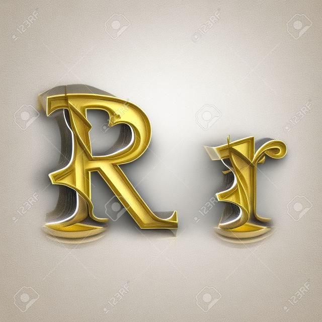 Letter R illustratie alfabet