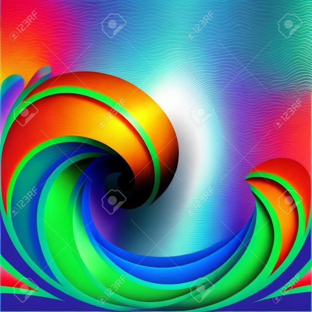 Wellen von rainbow