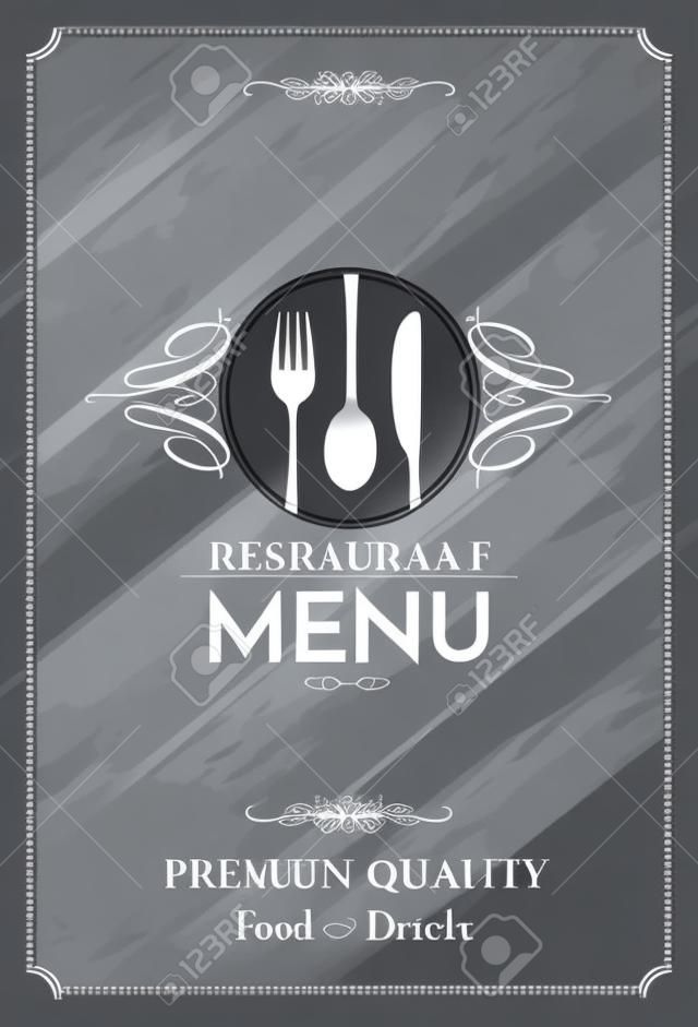 Restaurant menu card design template, Creative vector.