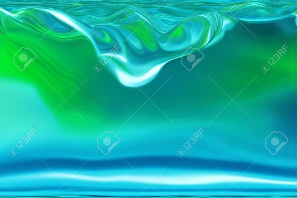 Une texture liquide continue d'une surface d'eau de ruisseaux. transparent