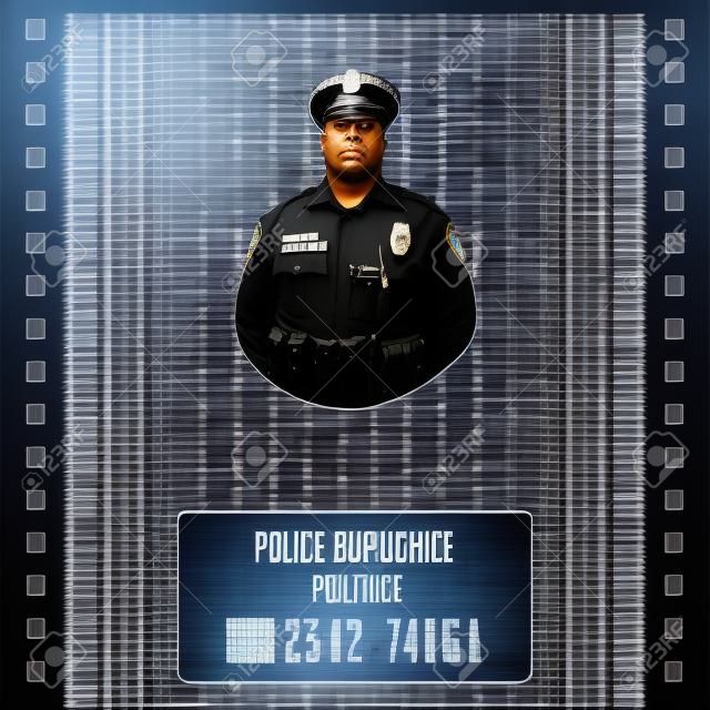 Polizei Fahndungsfoto Hintergrund.