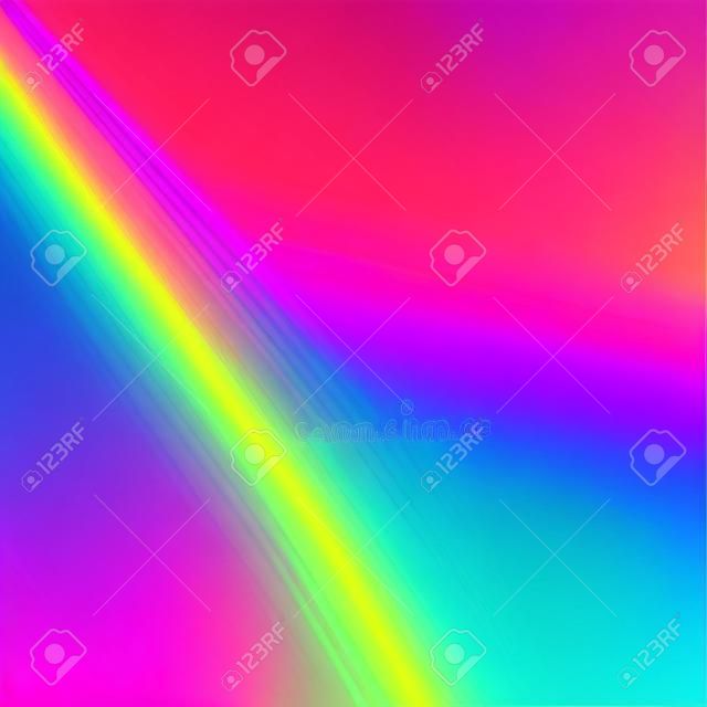 Kolorowy zamazany holograficzny tło w neonowych kolorach. Modna tapeta - tekstura folii. Ilustracji wektorowych dla trendów w nowoczesnym stylu, dla twórczego projektu: projektowanie stron internetowych lub drukowane produkty