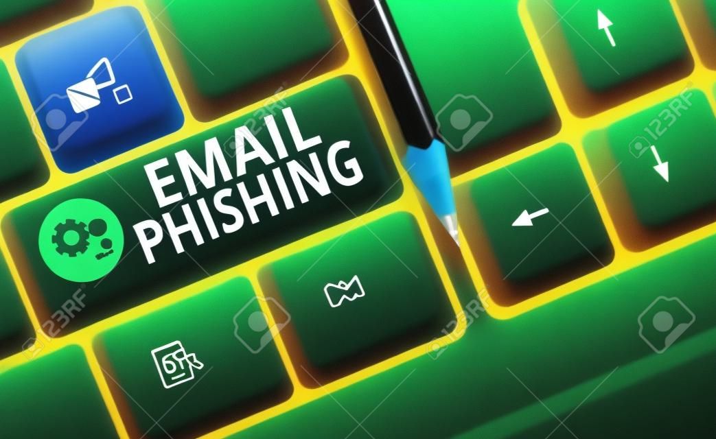 Handwriting text writing Email Phishing. Conceptual photo Emails that may link to websites that distribute malware