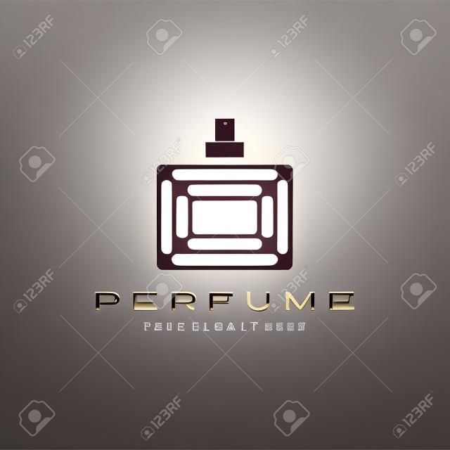 Création de logo de bouteille de parfum de luxe, illustration pour cosmétiques, beauté, salon, produits d'entreprise,